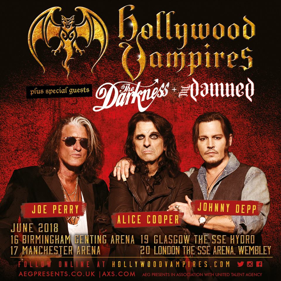 Hollywood Vampires Uk Tour 2018