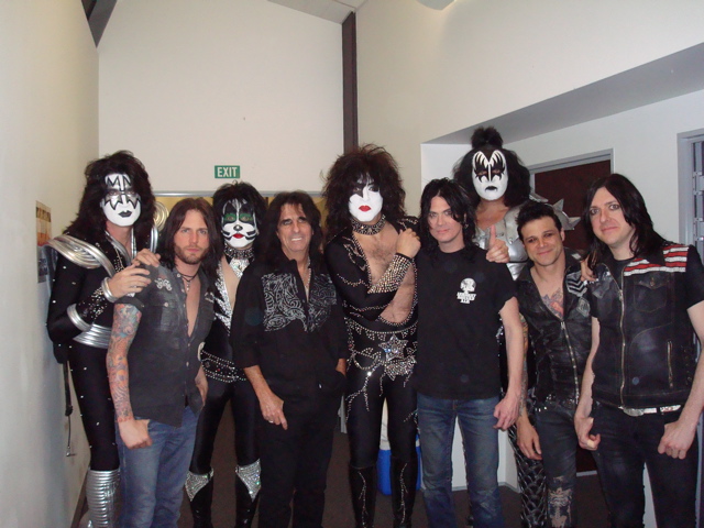 Alice Cooper and Kiss